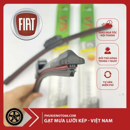 Gạt Mưa Silicone Lưỡi Kép Fiat Albea