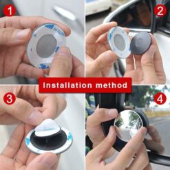 Gương cầu lồi 360 xoá điểm mù không viền - Ảnh 3