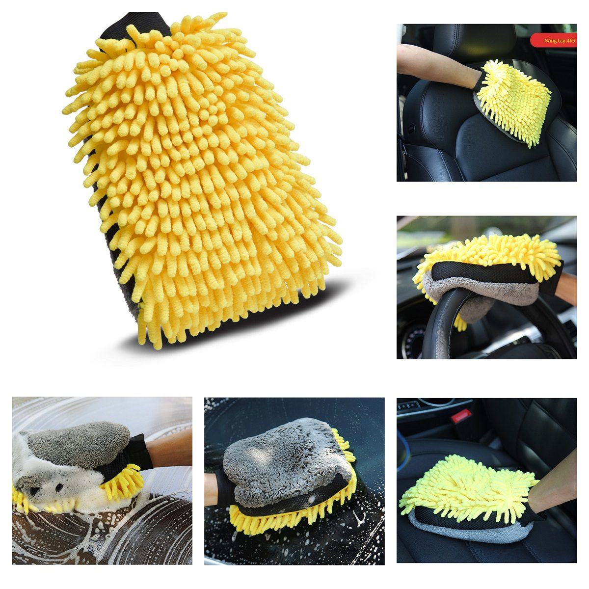 Găng-tay-rửa-xe-hơi-4IO-Xám-vàng-đen-26cm-x-18cm-3 Găng tay rửa xe hơi 4IO Xám vàng đen 26cm x 18cm 3