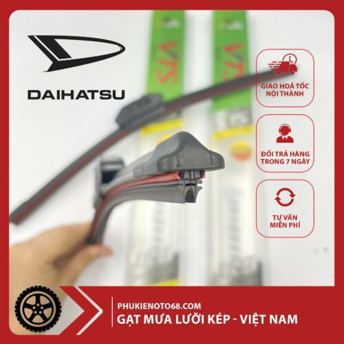 Gạt Mưa Silicone Lưỡi Kép Daihatsu Terios