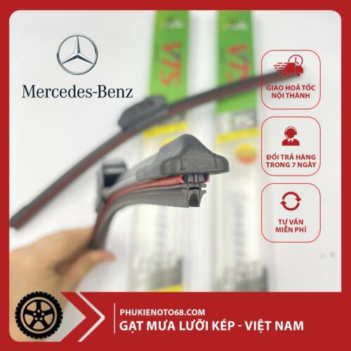 Gạt Mưa Silicone Lưỡi Kép Mercedes