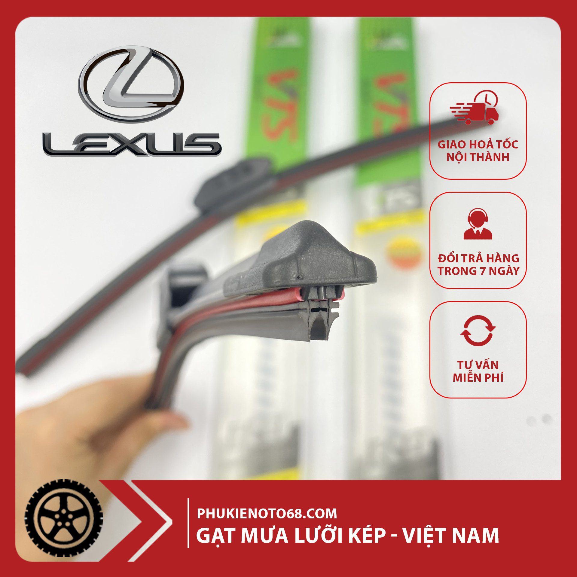 gat-mua-silicone-luoi-kep-lexus Gạt Mưa Silicone Lưỡi Kép Kia