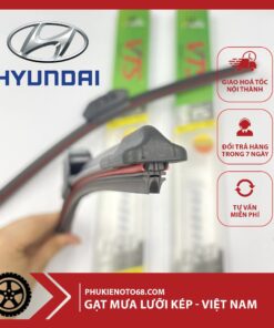 Gạt Mưa Silicone Lưỡi Kép Huyndai