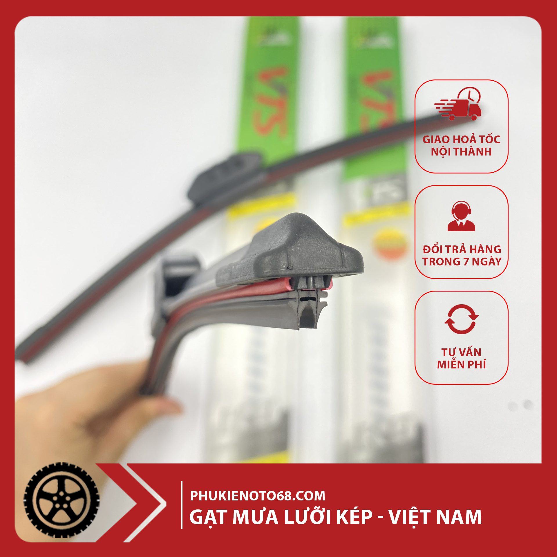 Gạt mưa lưỡi kép Gat mua luoi kep 1