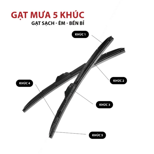 Gạt mưa 5 Khúc cao cấp