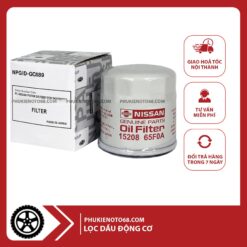 Lọc nhớt động cơ, lọc dầu xe Nissan Sunny, Livina, Teana, Xtrail, Tiida (mã: 1520865F0A/1520865F00)